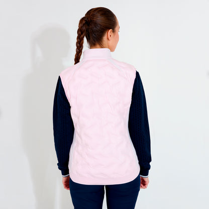 Abacus Portrush Hybrid vest for women, featuring a stylish design and lightweight insulation, perfect for outdoor activities.