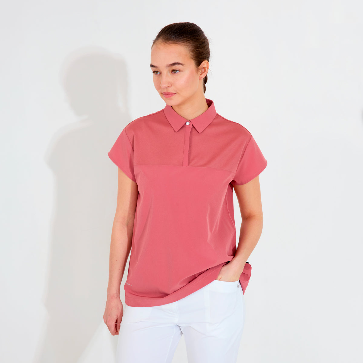 Abacus Manga Loosefit Cupsleeve polo - Dame