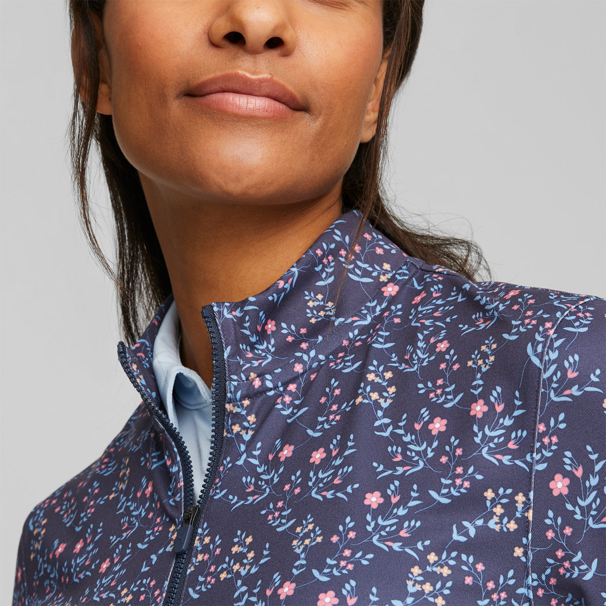 Puma Cloudspund Floral 1/4-zip midlayer - Dame