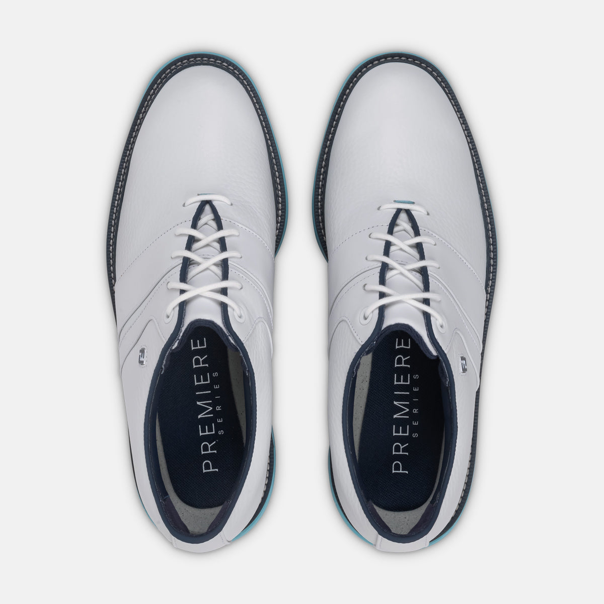 FootJoy Premiere Series Packard - Hvid/navy/blå – Golf Experten A/S
