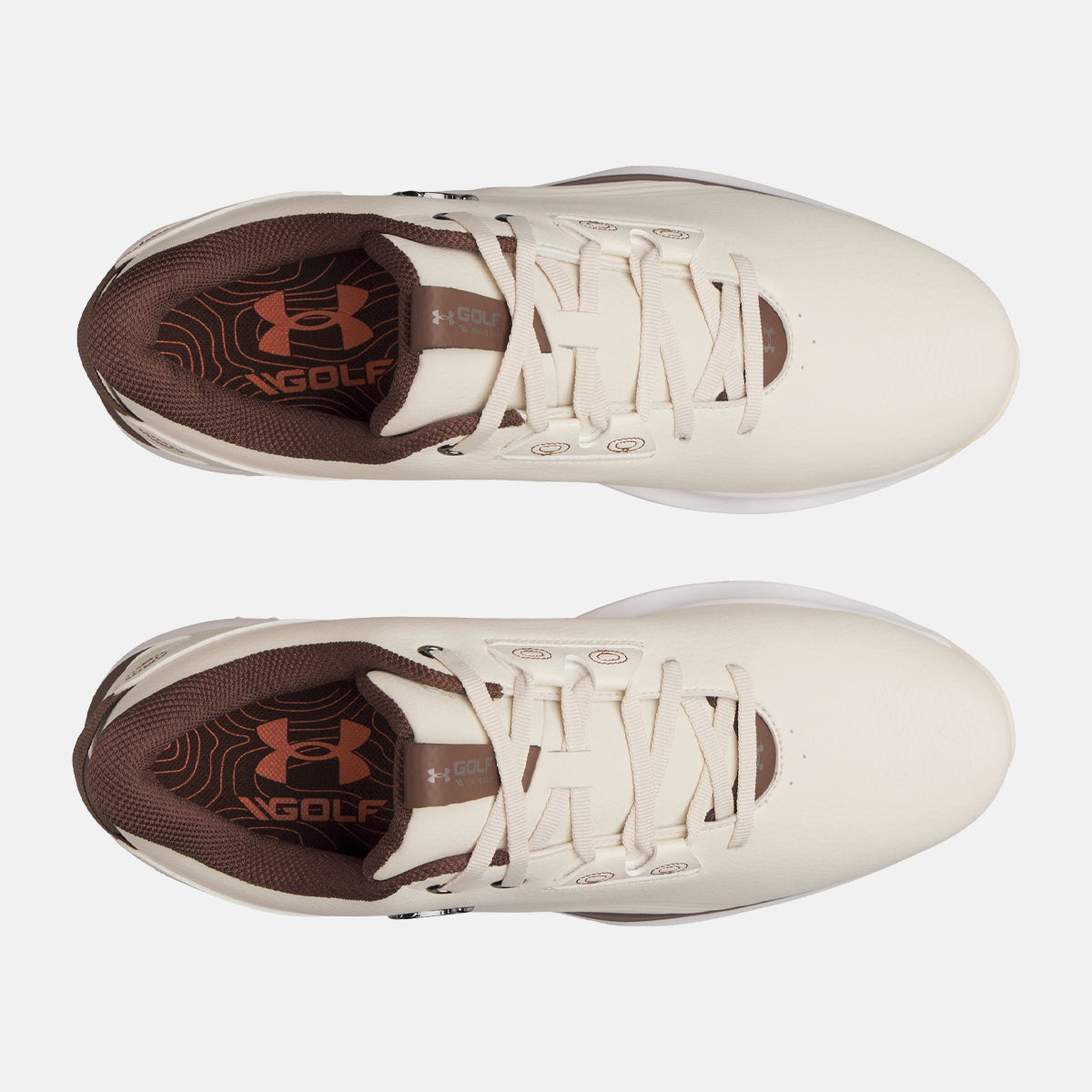 Under Armour Drive Fade 2 SL - Beige/hvid - Golf Experten A/S