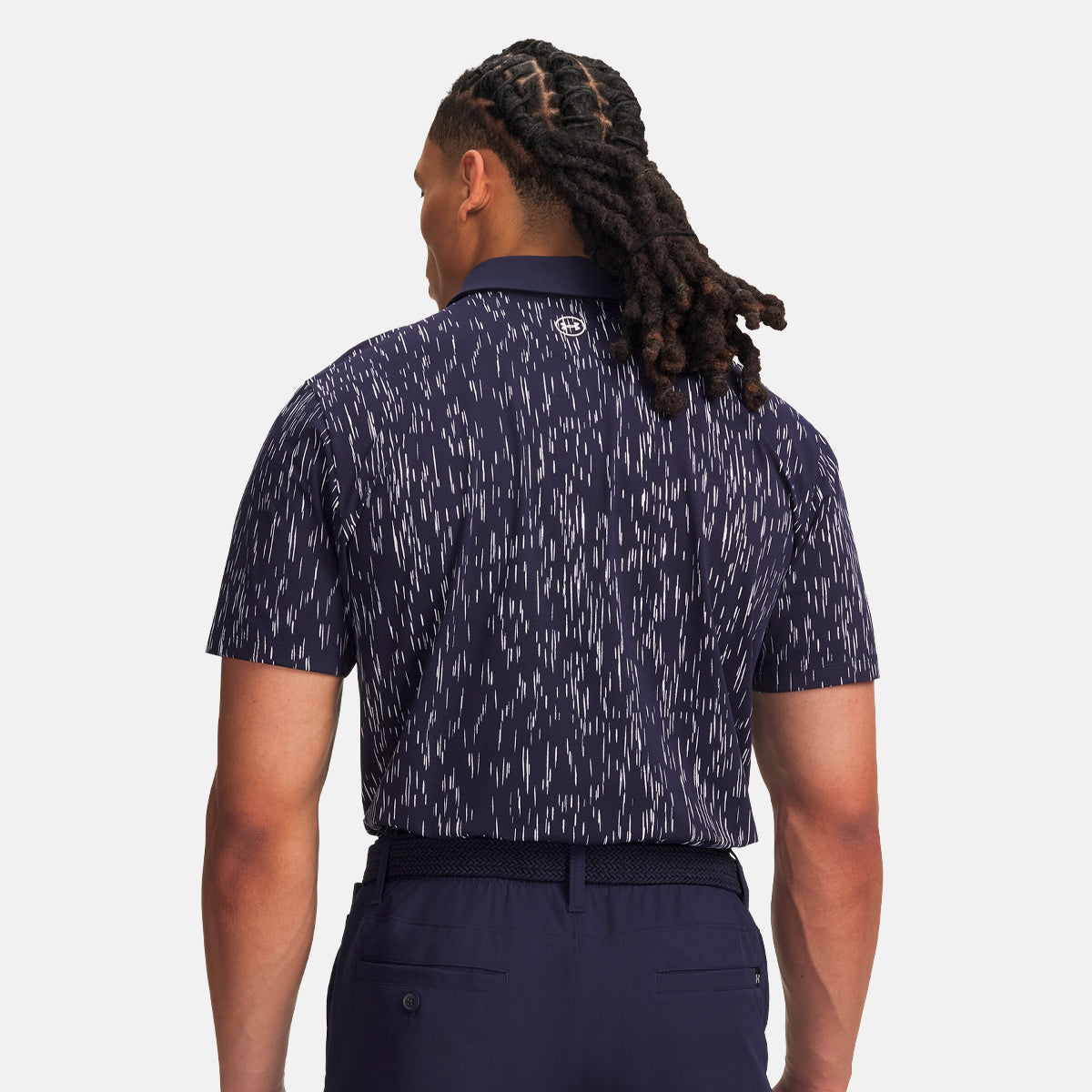 Under Armour ArmourDry Printed polo - Navy/hvid