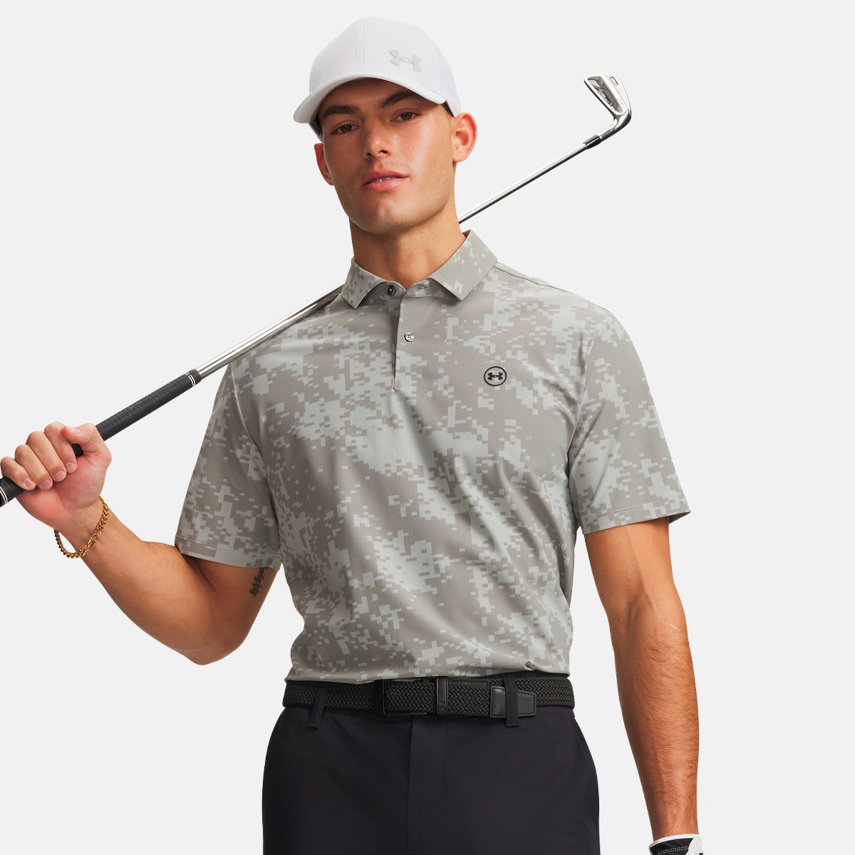 Under Armour Drive Chill Printed polo - Grå - Golf Experten A/S
