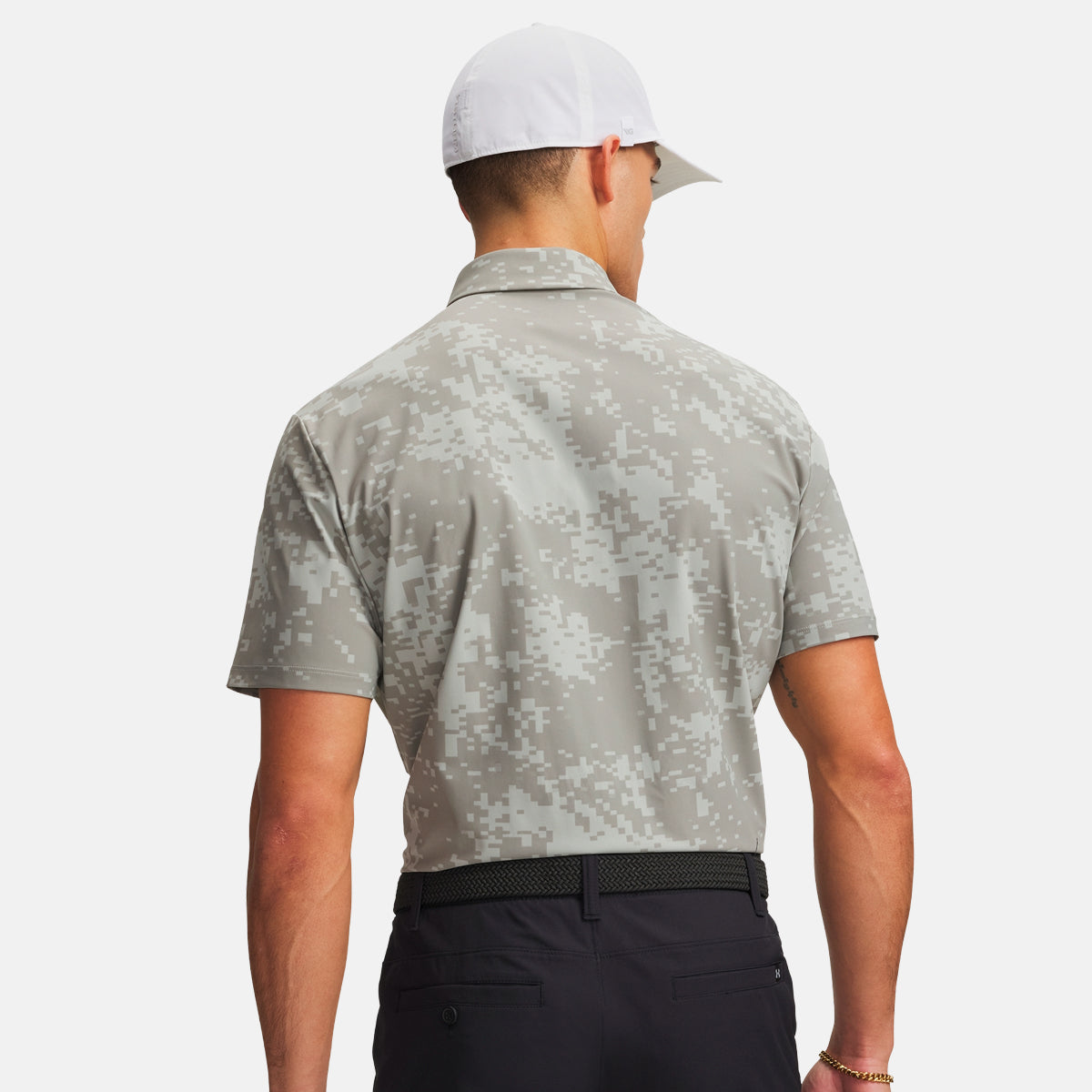 Under Armour Drive Chill Printed polo - Grå - Golf Experten A/S