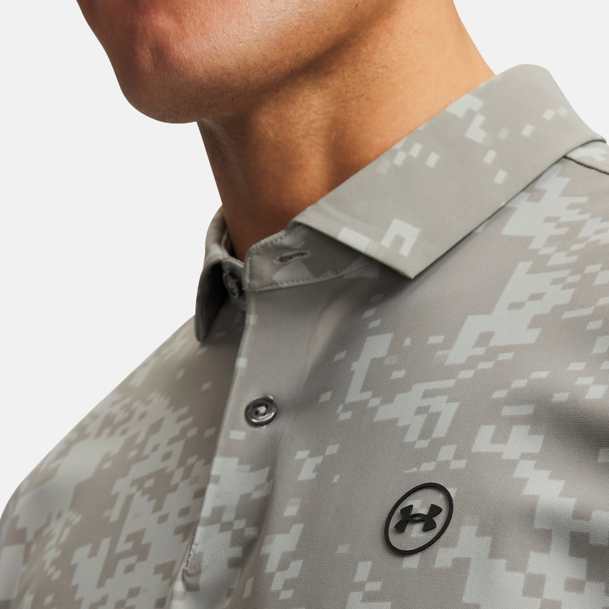 Under Armour Drive Chill Printed polo - Grå - Golf Experten A/S