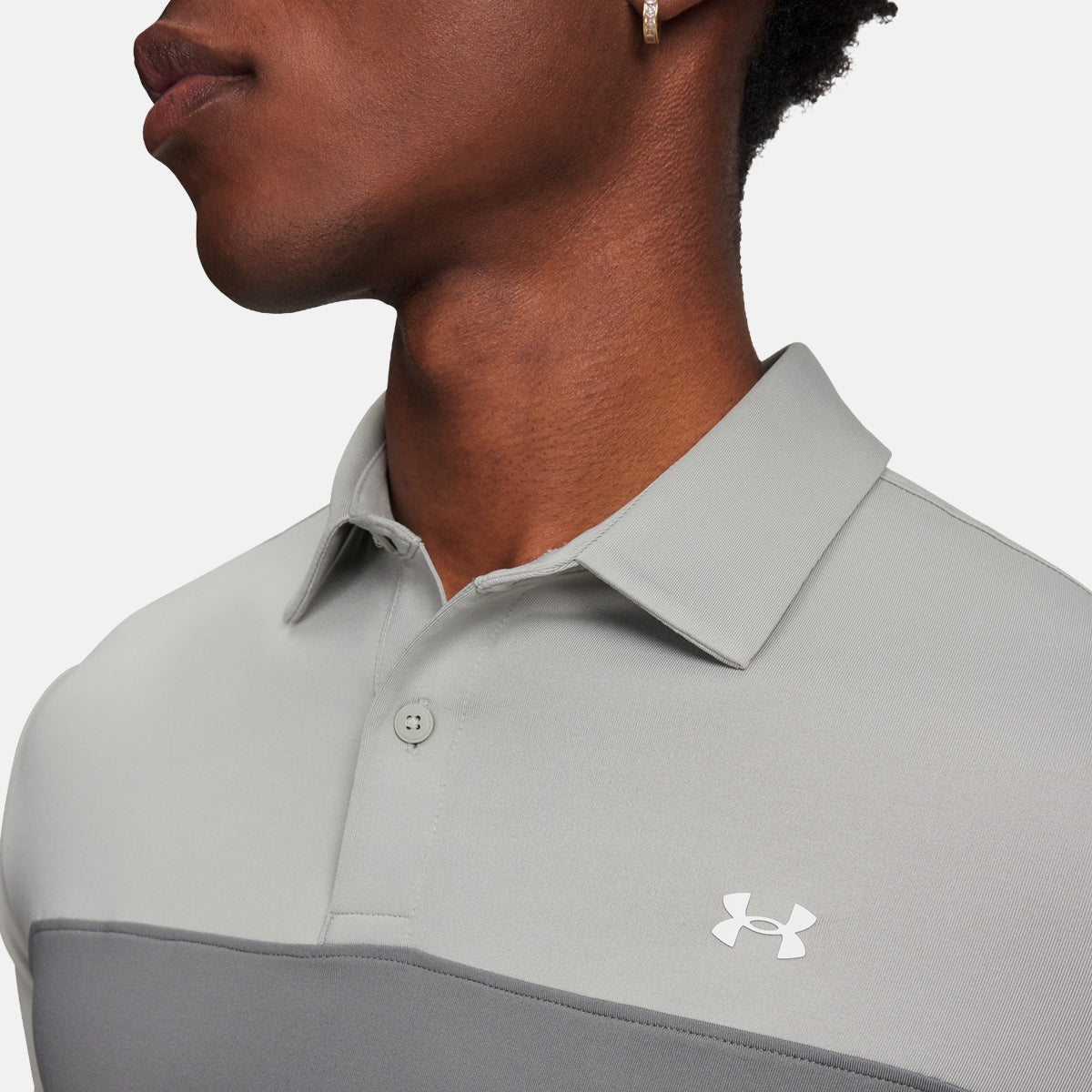 Under Armour T2G Colorblock polo - Grå/grøn - Golf Experten A/S