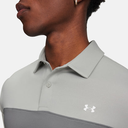 Under Armour T2G Colorblock polo - Grå/grøn - Golf Experten A/S