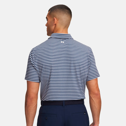 Under Armour T2G Printed polo - Blå/hvid