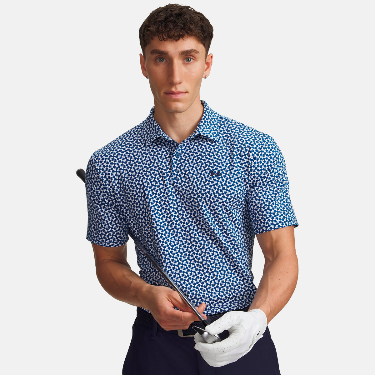 Under Armour T2G Printed polo - Blå/navy - Golf Experten A/S