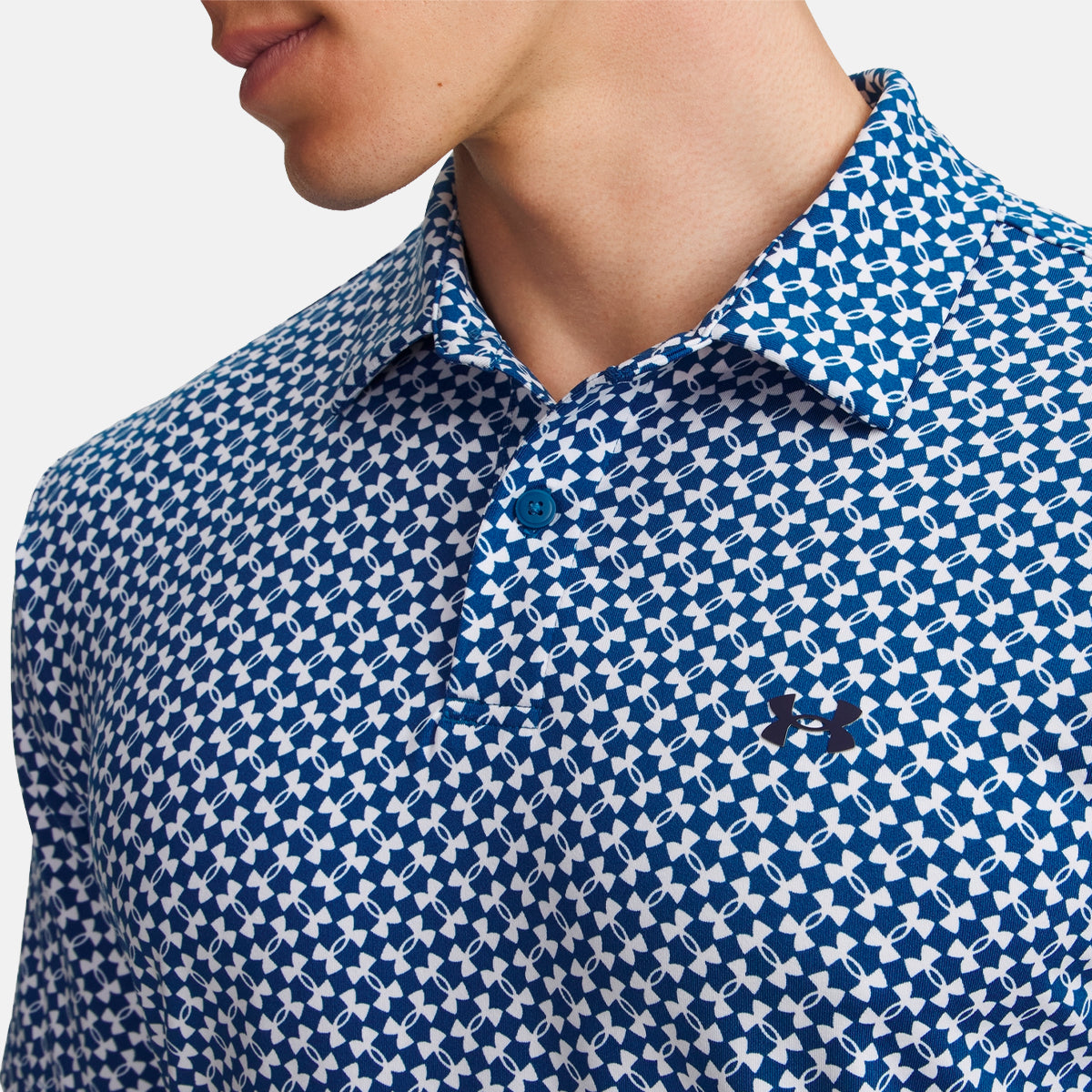 Under Armour T2G Printed polo - Blå/navy - Golf Experten A/S