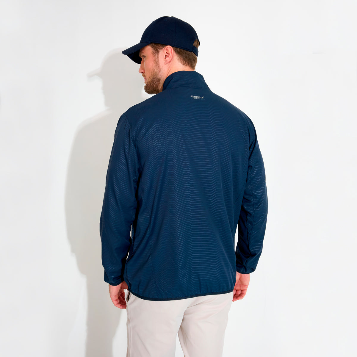 Abacus Lanark Classic vindjakke til herrer, windstopper materiale, sort med lommer og justerbart hætte.