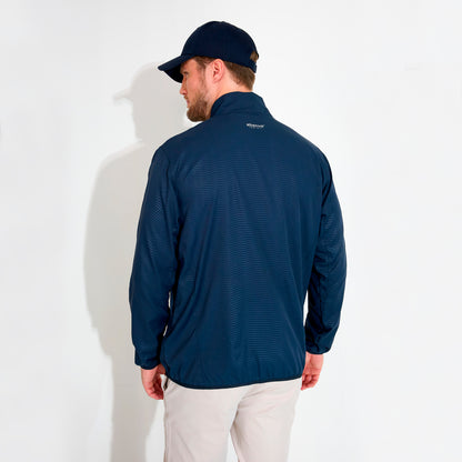 Abacus Lanark Classic vindjakke til herrer, windstopper materiale, sort med lommer og justerbart hætte.