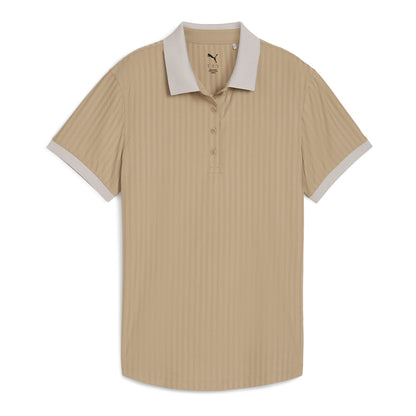 Puma MATTR Stripe Jacquard Golf Polo - Dame