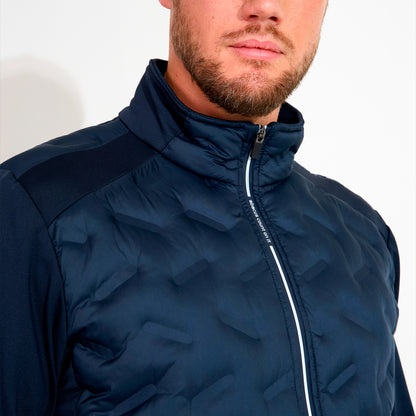 Abacus Portrush hybrid jacket for men, featuring windstopper material in a stylish design.