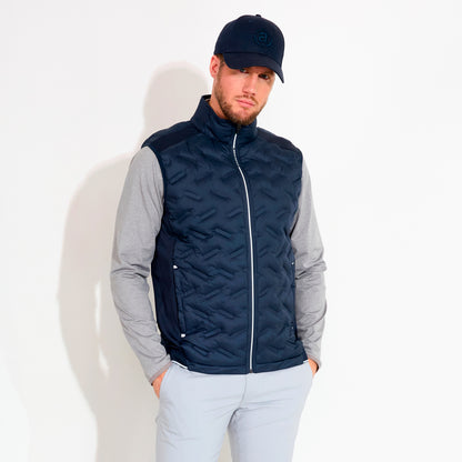 Abacus Portrush Hybrid vest for men, featuring a stylish design and lightweight fabric, ideal for outdoor activities.