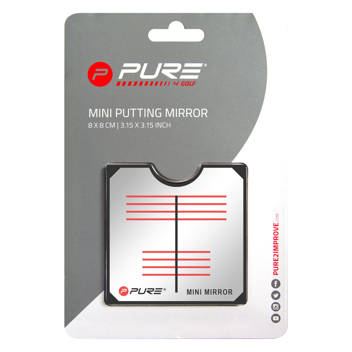 Pure2Improve Minispejl - 8 cm.
