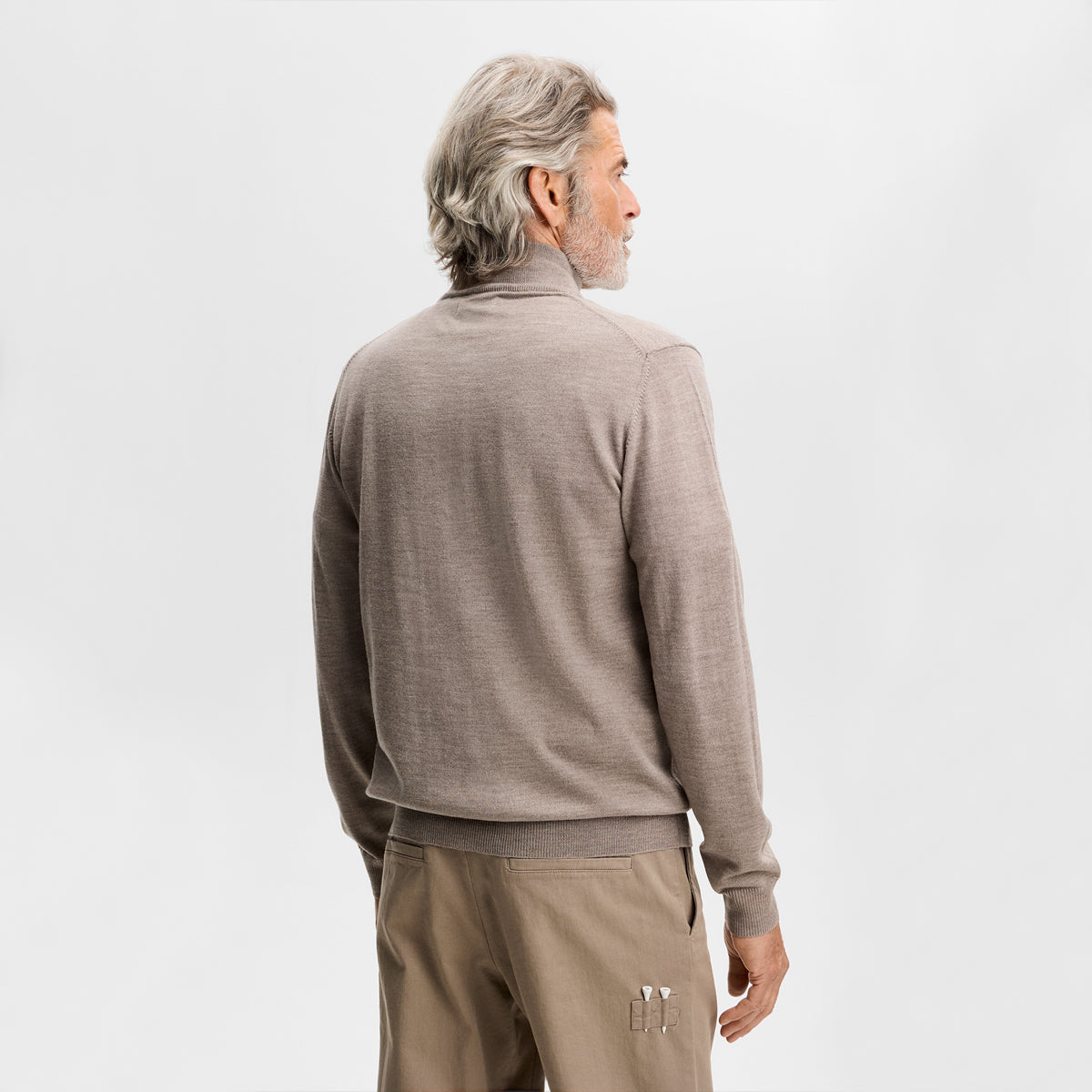 J.Lindeberg Kiyan Quarter Zip sweater - Brun