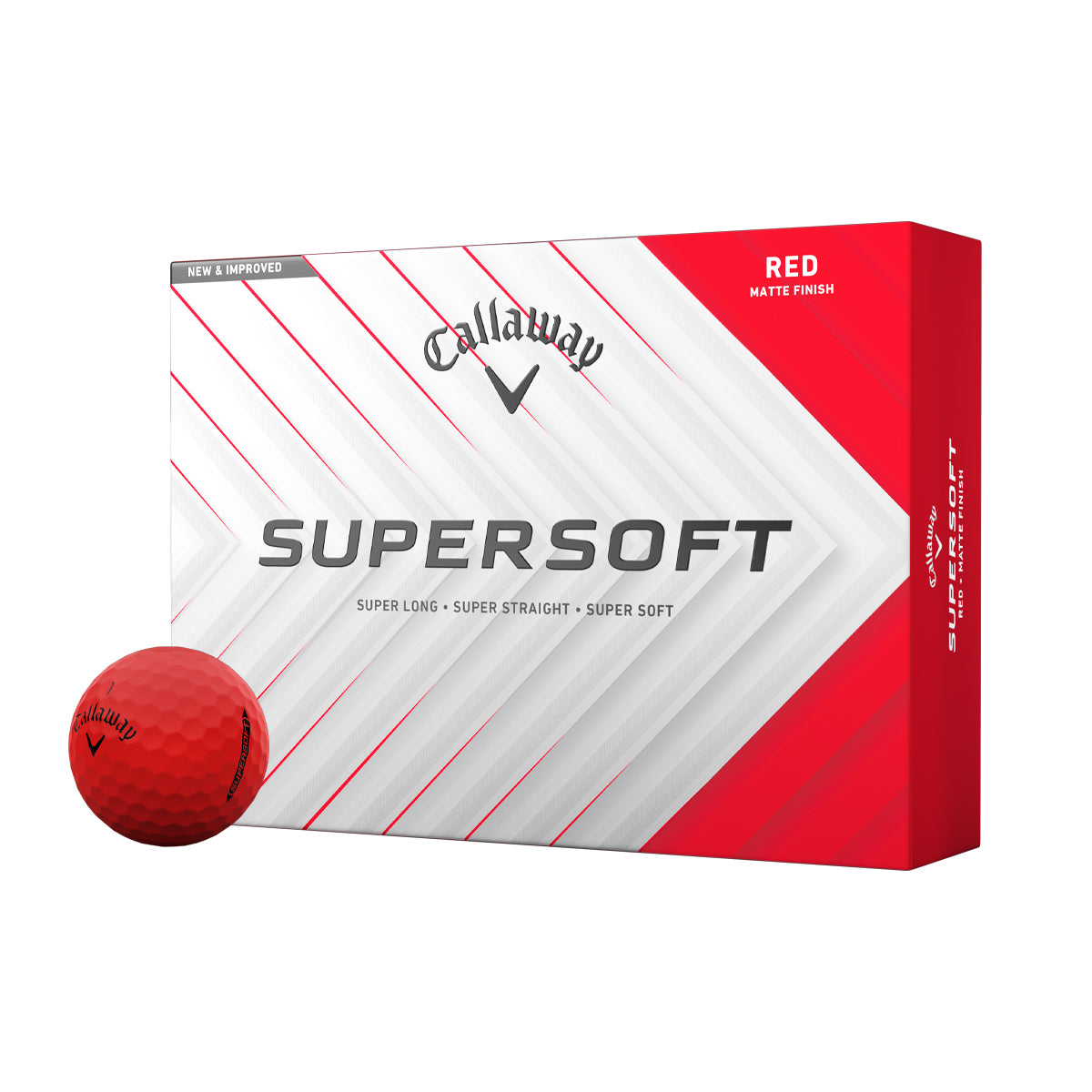 Callaway Supersoft - Matte Rød