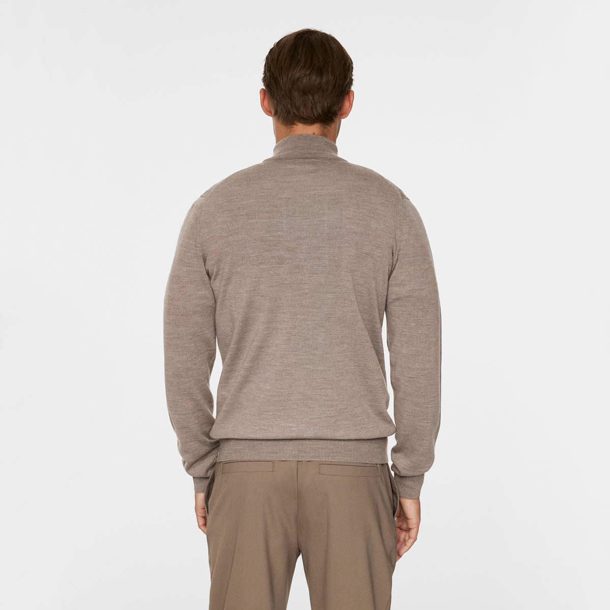 J.Lindeberg Kiyan Quarter Zip sweater - Brun