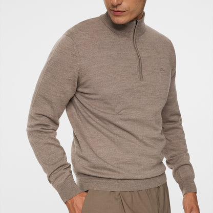 J.Lindeberg Kiyan Quarter Zip sweater - Brun