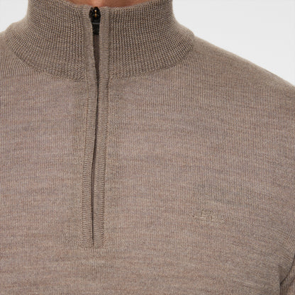 J.Lindeberg Kiyan Quarter Zip sweater - Brun