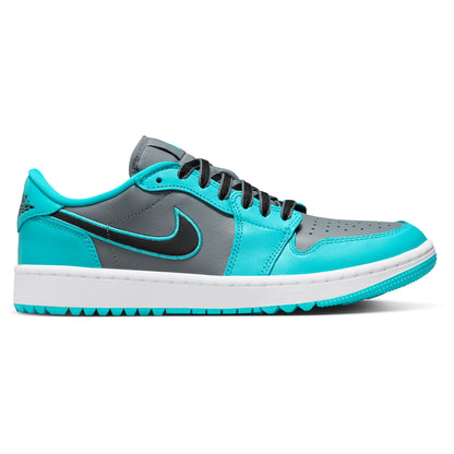 Nike Air Jordan 1 Low G - Grå/Turkis