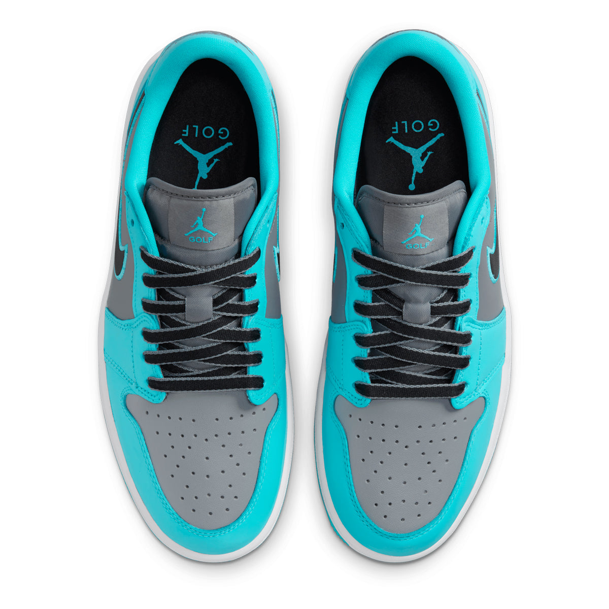 Nike Air Jordan 1 Low G - Grå/Turkis