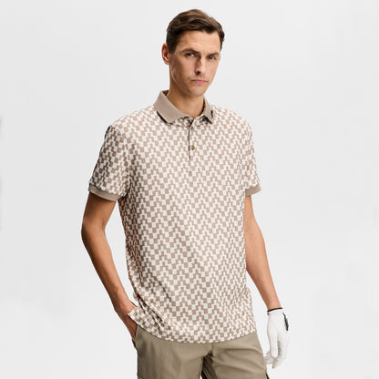 J.Lindeberg Tour Tech Print polo