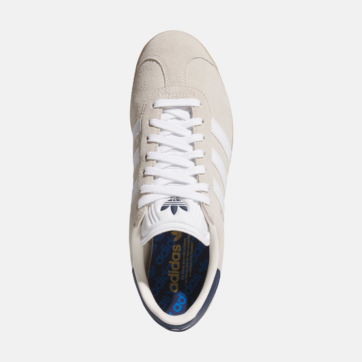 Adidas Golf Originals Gazelle - Grå/hvid/blå - Golf Experten A/S