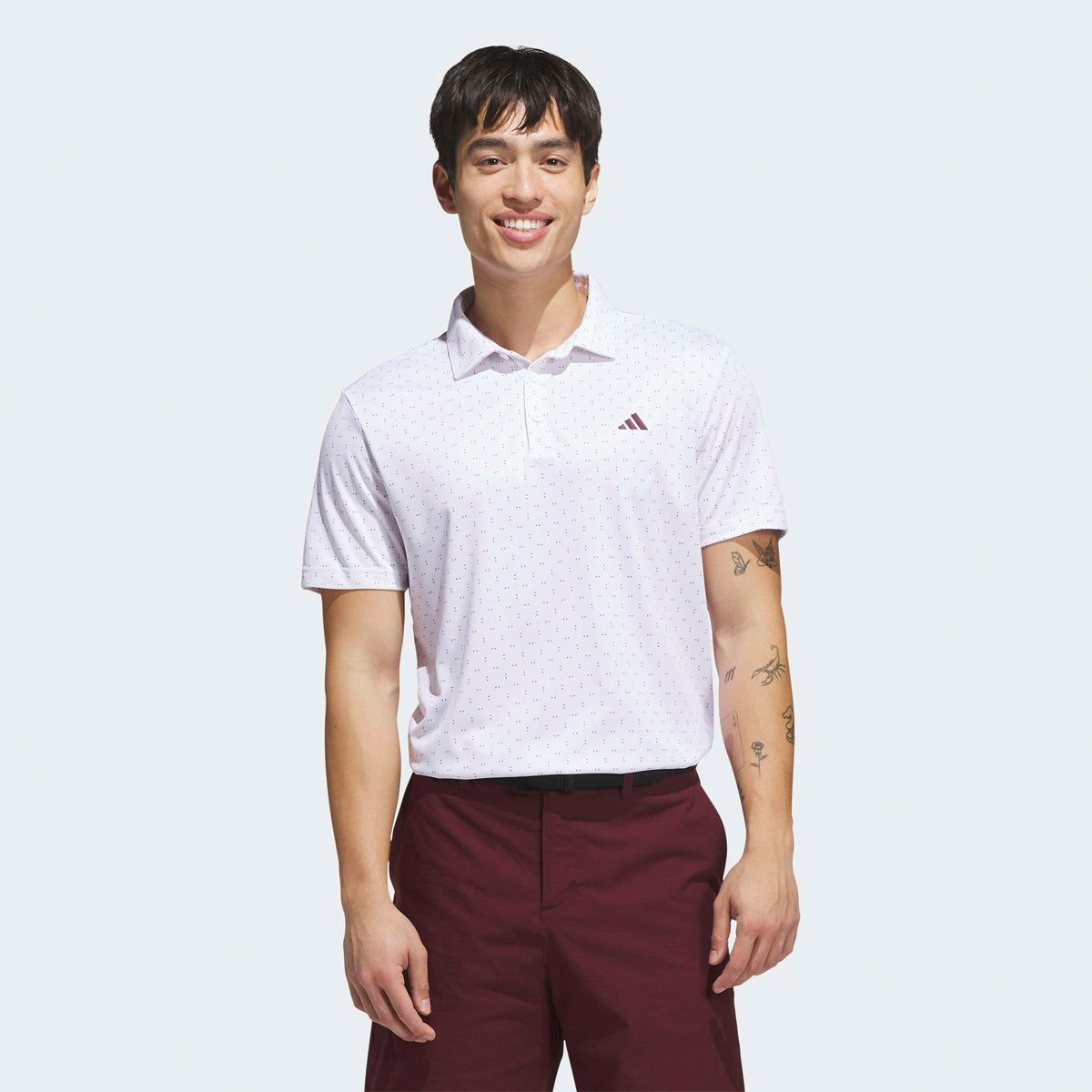 Adidas Performance Two-Color Stripe polo - Hvid/beige
