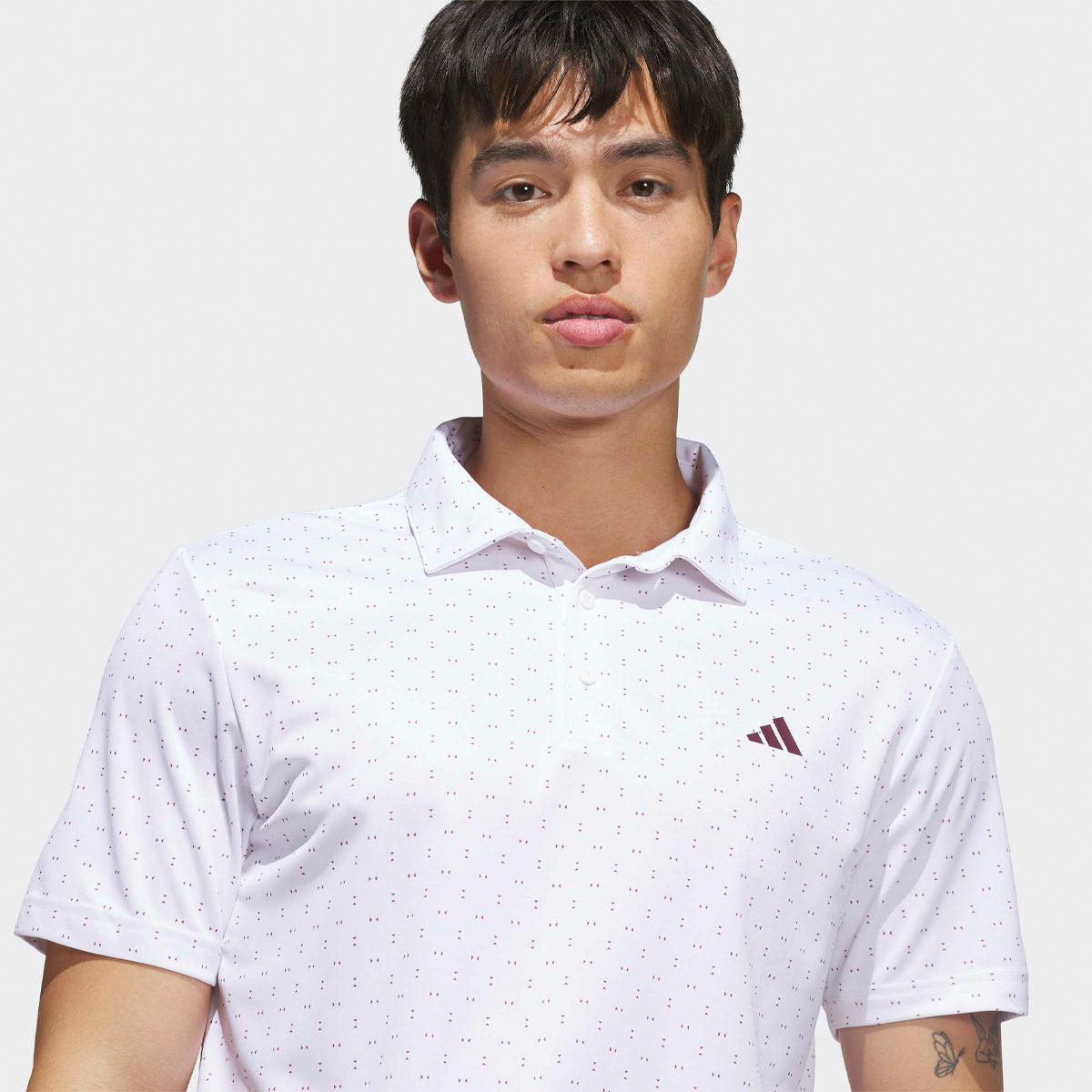 Adidas Performance Two-Color Stripe polo - Hvid/beige