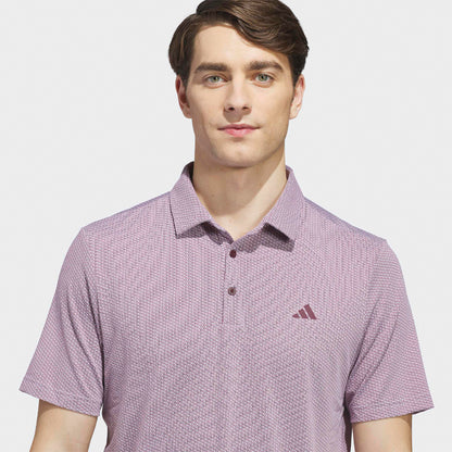 Adidas Performance Textured polo - Burgundy