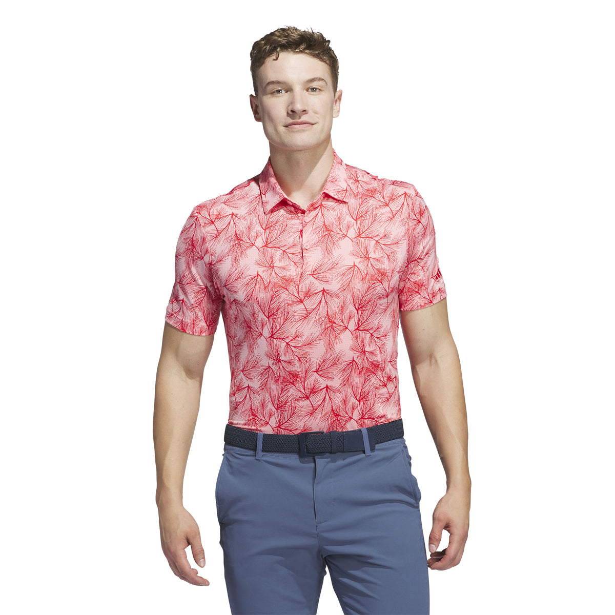 Adidas Ult.365 Pine Print polo - Rød/Lyserød