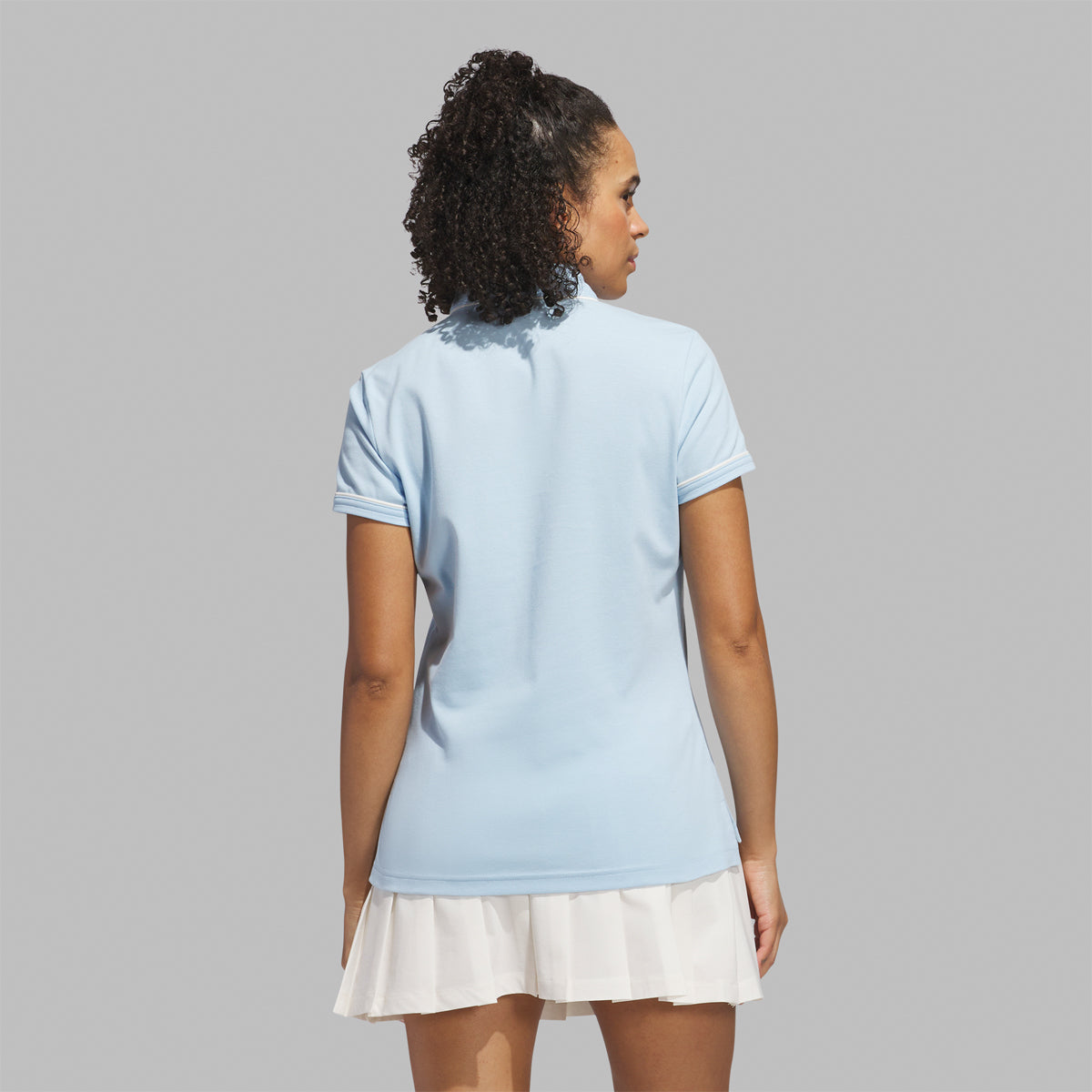 Adidas Golf Originals Twistknit polo - Lyseblå - Dame