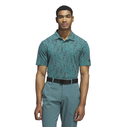 Adidas Textured Print polo - Grøn