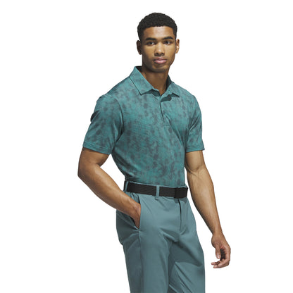 Adidas Textured Print polo - Grøn