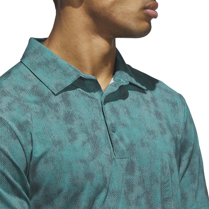 Adidas Textured Print polo - Grøn