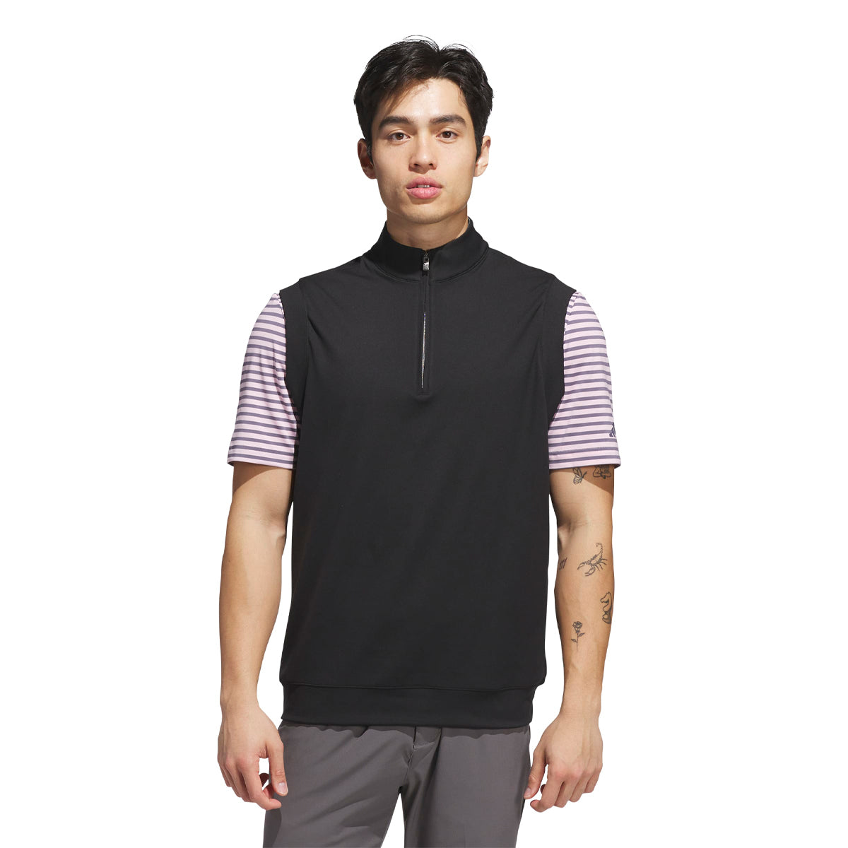 Adidas Classic vest 1/4 zip - Sort
