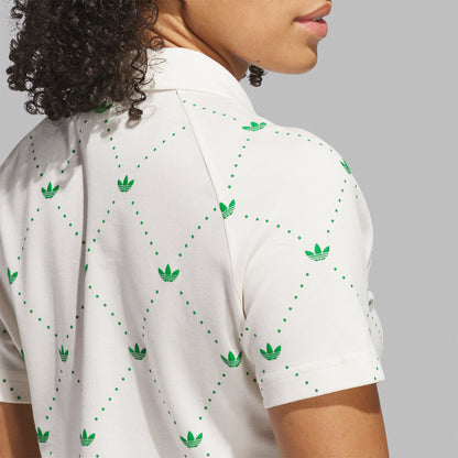 Adidas Golf Originals Novelty polo - Hvid/grøn - Dame