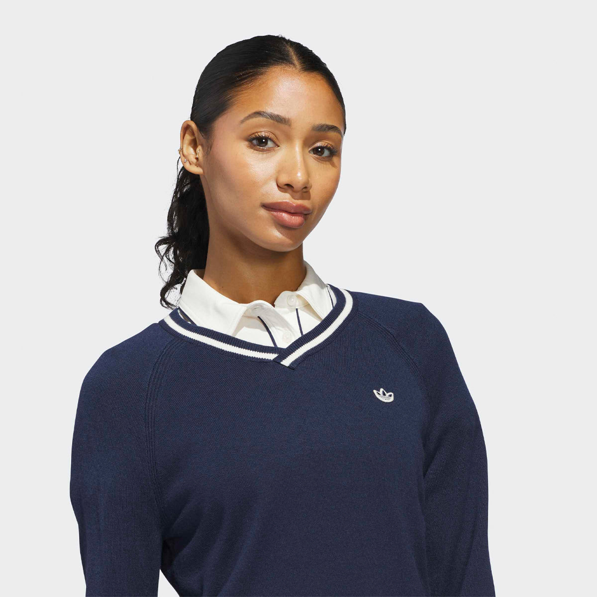 Adidas Golf Originals Cashmere sweater - Navy - Dame