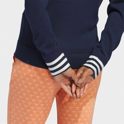 Adidas Golf Originals Cashmere sweater - Navy - Dame