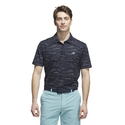 Adidas Ultimate 365 Mesh Print polo - Navy