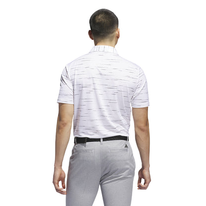 Adidas Ultimate 365 Mesh Print polo - Hvid/pink
