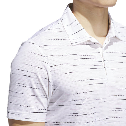 Adidas Ultimate 365 Mesh Print polo - Hvid/pink