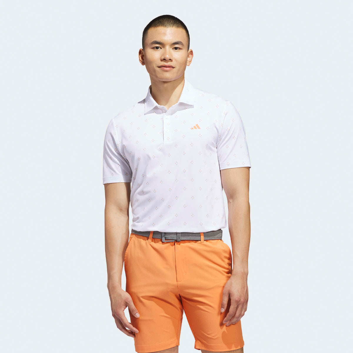 Adidas Ultimate 365 Essence Print polo - Hvid - Golf Experten A/S