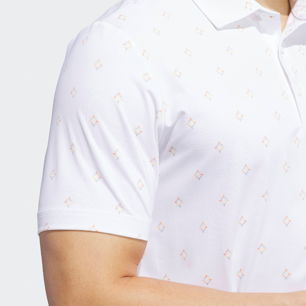 Adidas Ultimate 365 Essence Print polo - Hvid - Golf Experten A/S