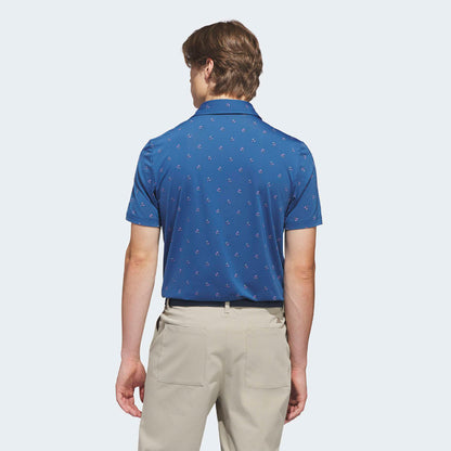 Adidas Ultimate 365 Essence Print polo - Petrol - Golf Experten A/S