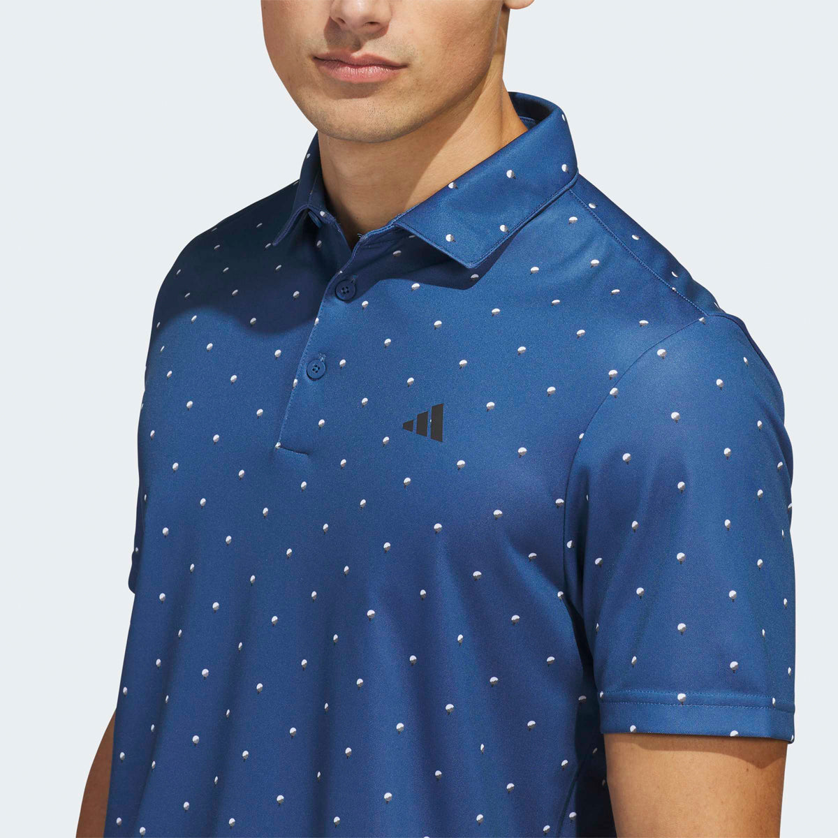 Adidas Performance Printed polo - Petrol - Golf Experten A/S