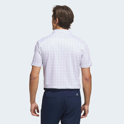 Adidas Performance Print polo - Hvid