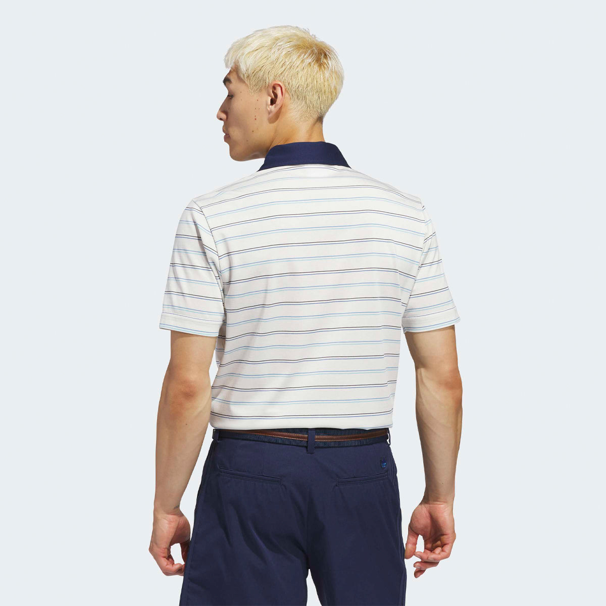 Adidas Golf Originals MC Stripe polo - Hvid/navy - Golf Experten A/S
